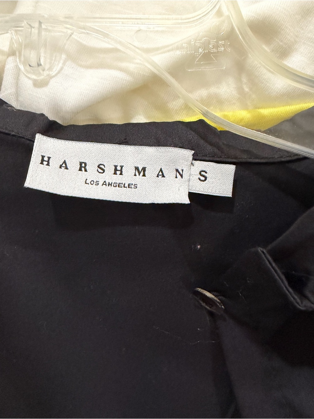 Harshman Women's Black Classic Button-Front Blouse